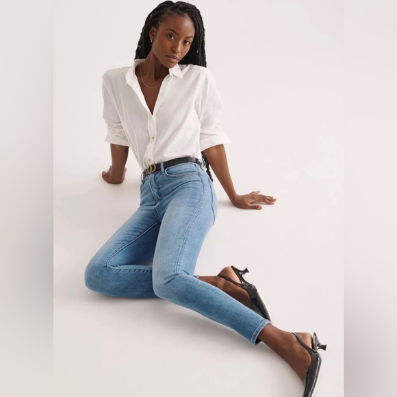 NWT Aritzia Denim Forum Lola Skinny Jean 25 Picture This Blue - Picture 2 of 9